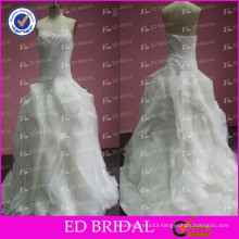 ED Bridal Elegant Style Sweetheart Design Pleated Organza Alibaba Wedding Dress 2017